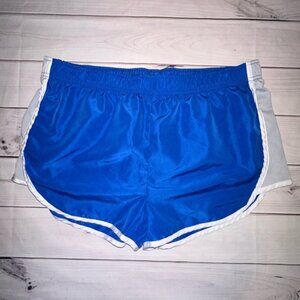 Women's Blue /Gray Athletic Shorts by B Sport Size XL Running Summer Walking